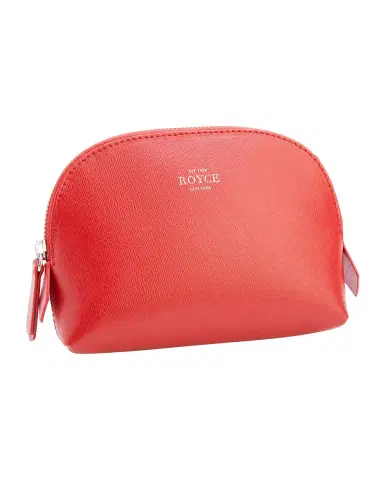 Royce New York Monogrammed Compact Leather Cosmetic Bag | Thumbnail 2