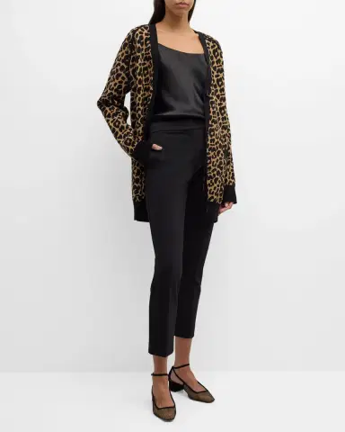 Max Mara Pegno Jersey Straight-Leg Ankle Pants | Thumbnail 2