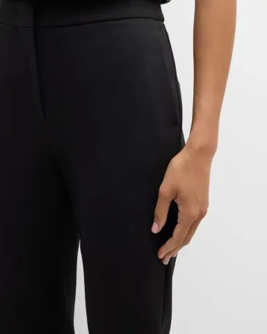 Max Mara Pegno Jersey Straight-Leg Ankle Pants | Thumbnail 5