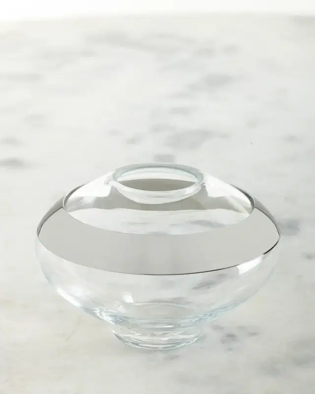 Georg Jensen Duo Round Glass Vase - Small