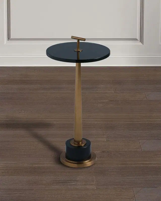 Port 68 Toronto Brass Accent Table