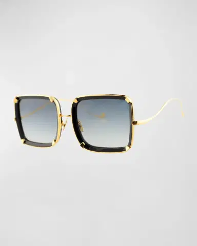 Anna-Karin Karlsson White Moon Square Acetate Sunglasses | Thumbnail 2