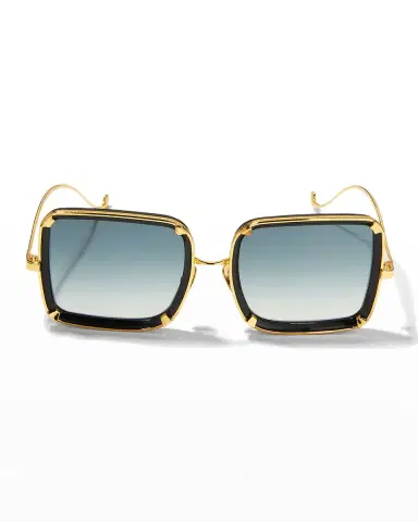 Anna-Karin Karlsson White Moon Square Acetate Sunglasses | Thumbnail 3