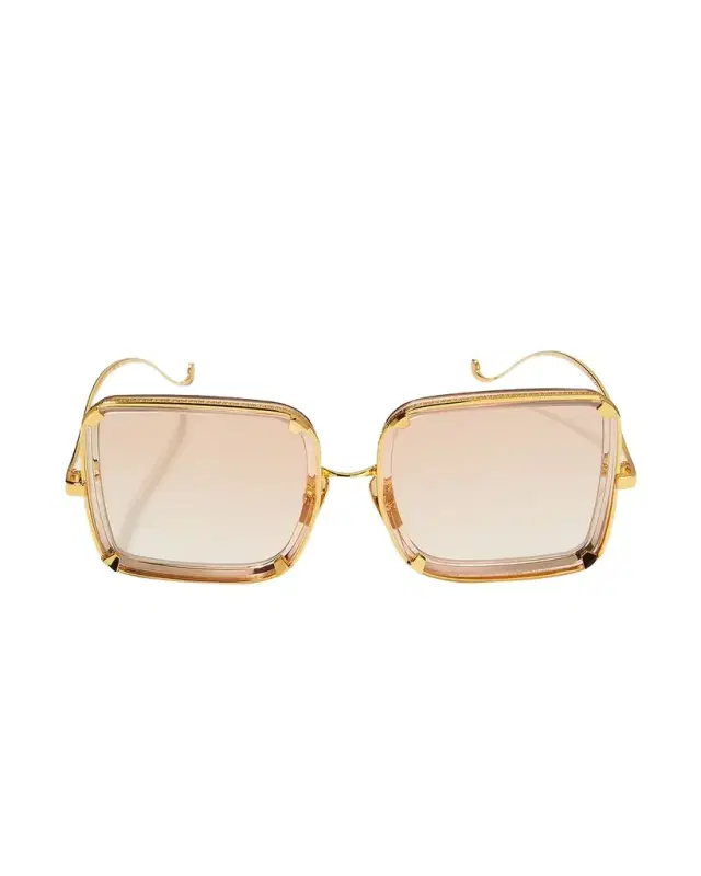 Anna-Karin Karlsson White Moon Square Acetate Sunglasses