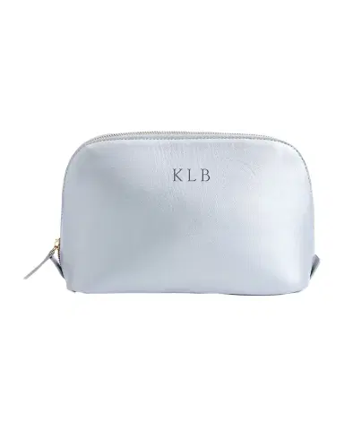 Royce New York Monogrammed Large Leather Cosmetic Bag | Thumbnail 1