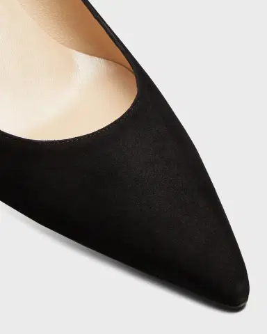 Manolo Blahnik 50mm Srila Suede Kitten Heel Pumps | Thumbnail 5 Manolo Blahnik 50mm Srila Suede Kitten Heel Pumps | Thumbnail 5
