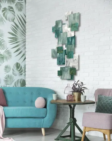 Karo Studios Coral Vertical Glass Wall Sculpture | Thumbnail 2
