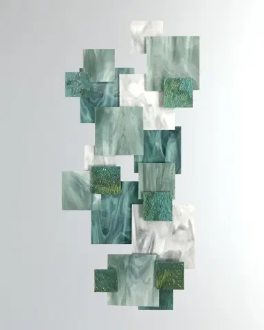 Karo Studios Coral Vertical Glass Wall Sculpture | Thumbnail 1