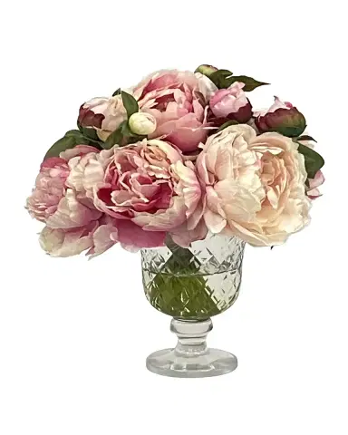 Winward Home Peony Mix in Candleholder Vase | Thumbnail 2