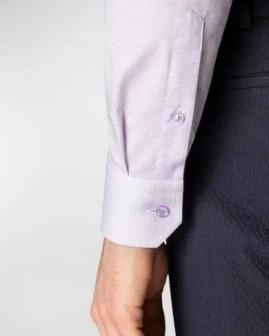 Eton Men's Textured Solid Slim-Fit Dress Shirt | Thumbnail 4