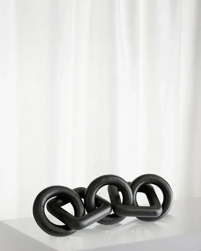 Arteriors Brinley Geometric Wooden Sculpture