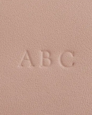 ROYCE New York Monogrammed Large Leather Cosmetic Bag | Thumbnail 2