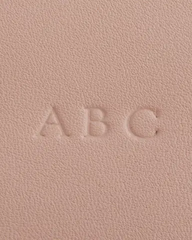 ROYCE New York Monogrammed Large Leather Cosmetic Bag | Thumbnail 5