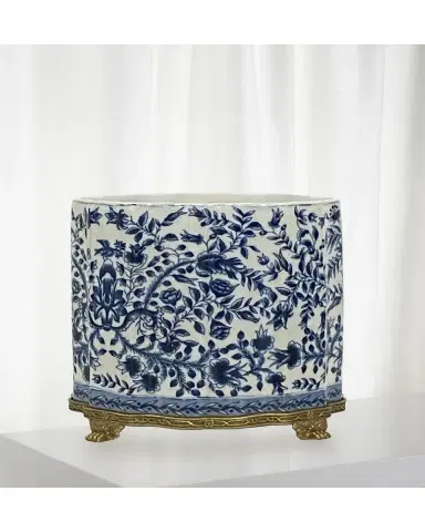 Winward Home Blue and White High Box | Thumbnail 2