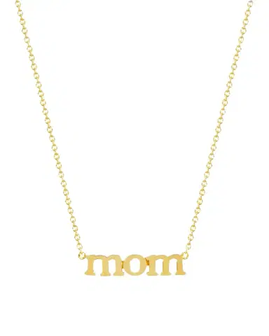 Jennifer Meyer 18k Mom Pendant Necklace | Thumbnail 1 Jennifer Meyer 18k Mom Pendant Necklace | Thumbnail 1