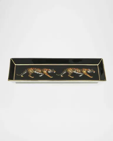 Halcyon Days Twin Tiger Rectangular Tray | Thumbnail 2