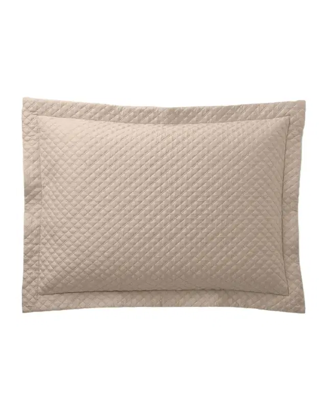 Ralph Lauren Home Quilted Sateen Argyle Standard Sham