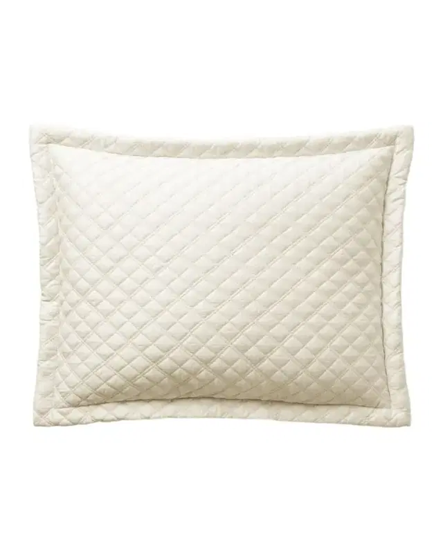Ralph Lauren Home Quilted Sateen Argyle Standard Sham
