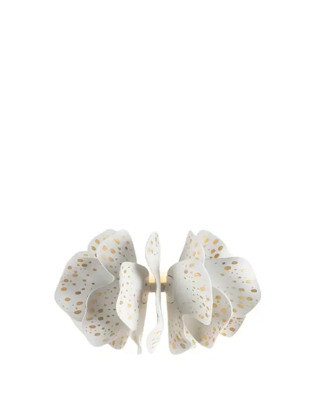 Lladro Nightbloom White Gold Wall Light