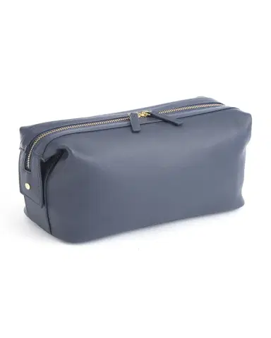 ROYCE New York Monogrammed Large Leather Toiletry Bag, Personalized | Thumbnail 3