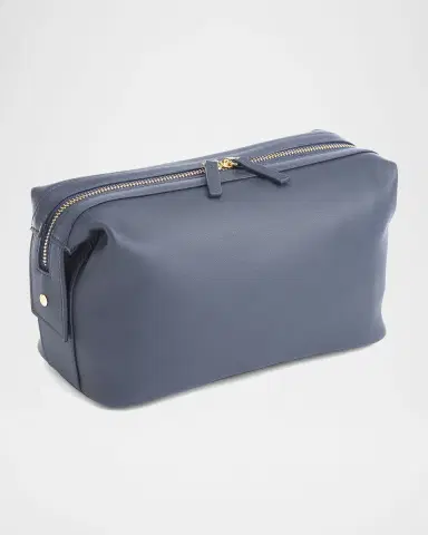 ROYCE New York Monogrammed Large Leather Toiletry Bag, Personalized | Thumbnail 5