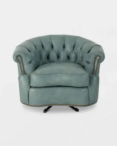 Old Hickory Tannery Tahoe Leather Swivel Chair | Thumbnail 2