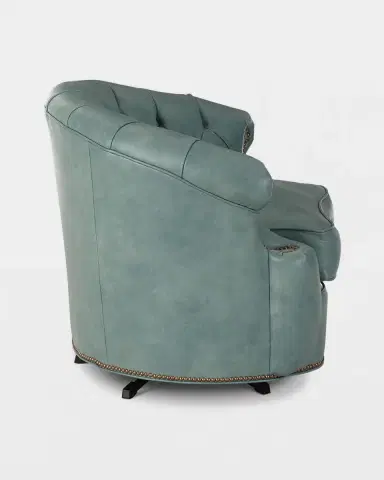 Old Hickory Tannery Tahoe Leather Swivel Chair | Thumbnail 3