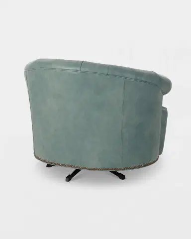 Old Hickory Tannery Tahoe Leather Swivel Chair | Thumbnail 4