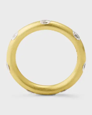 Jenna Blake 18K Yellow Gold Diamond Stack Ring, Size 6 | Thumbnail 3