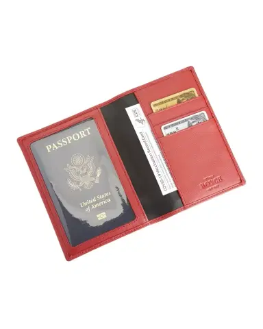 Royce New York Personalized Leather RFID-Blocking Passport Wallet with Vaccine Card Pocket | Thumbnail 1 Royce New York Personalized Leather RFID-Blocking Passport Wallet with Vaccine Card Pocket | Thumbnail 1