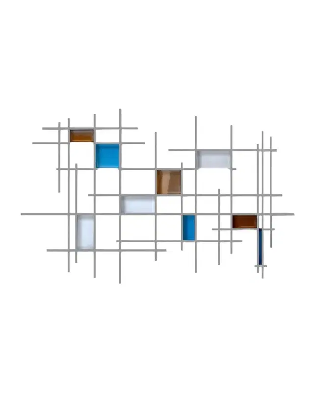 Karo Studios Glass and Metal Wall Sculpture