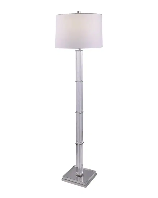Port 68 Blake Brass Crystal Floor Lamp