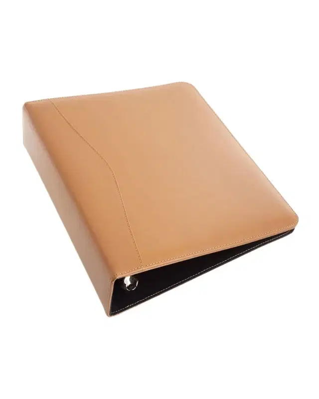 ROYCE New York Personalized Leather 2" Ring Binder