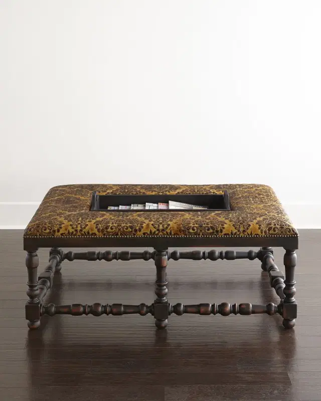 Old Hickory Tannery Calabrese Ottoman