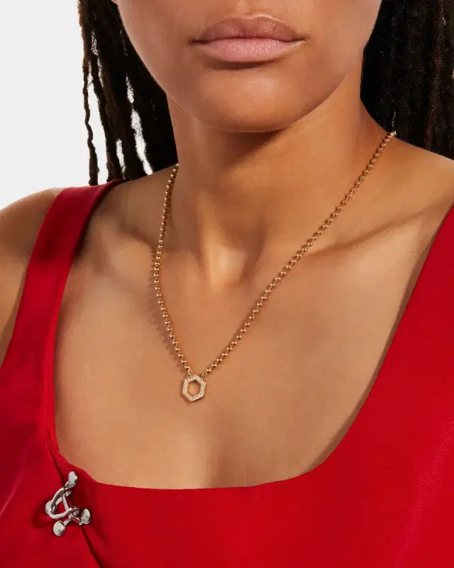 18K Yellow Gold Foundation Necklace, 18"L