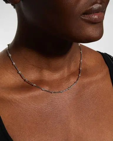 Platinum Born Falling Star Necklace | Thumbnail 1