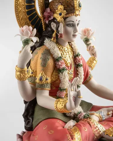 Lladro Goddess Lakshmi Sculpture | Thumbnail 3