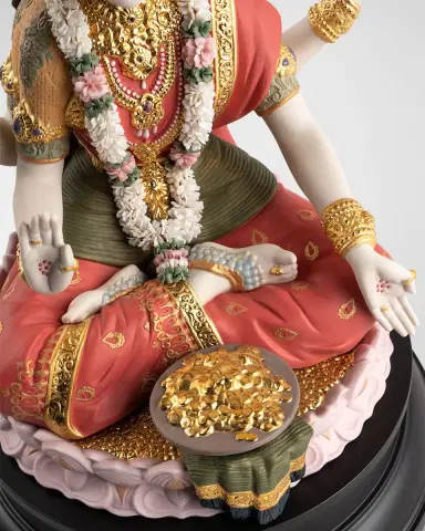 Lladro Goddess Lakshmi Sculpture | Thumbnail 4