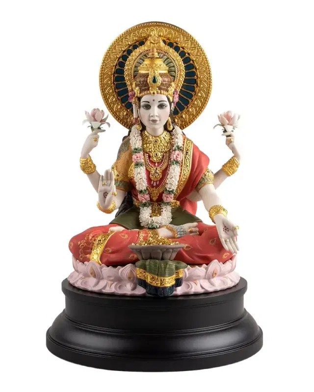 Lladro Goddess Lakshmi Sculpture