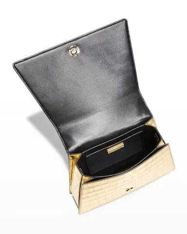 ALEXIS BITTAR Lucite Quad Croc-Embossed Top-Handle Bag | Thumbnail 5