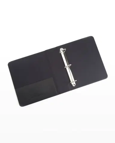 ROYCE New York Personalized Leather 2" Ring Binder | Thumbnail 2