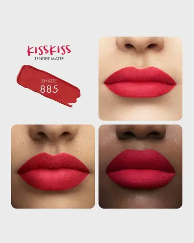 Guerlain KissKiss Tender 16-Hour Comfort Lightweight Luminous Matte Lipstick | Thumbnail 2