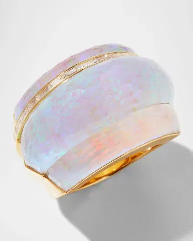 Stephen Webster Statement Ring in White Opalescent with Clear Quartz | Thumbnail 2
