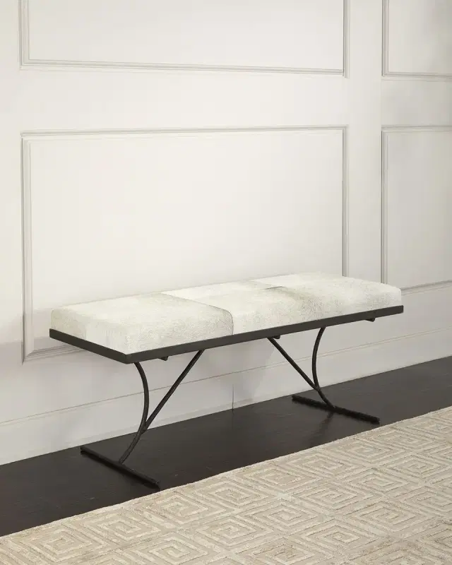 Jamie Young Kai Hairhide Bench - 50"