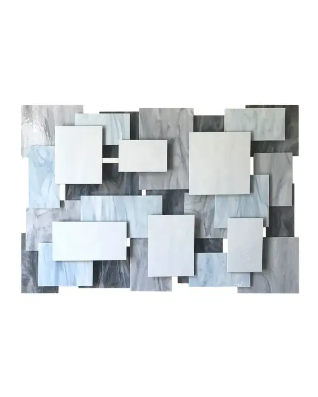 Karo Studios Glass and Metal Wall Sculpture
