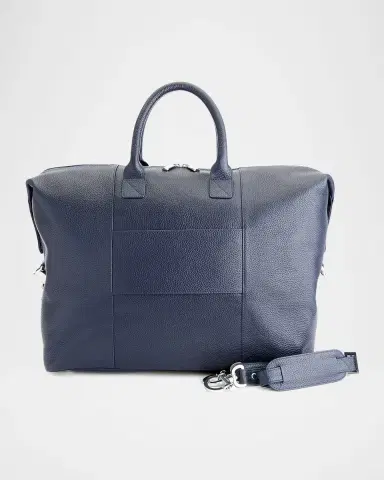 Royce New York Monogrammed Leather Duffel Bag with Suitcase Handle Strap | Thumbnail 4 Royce New York Monogrammed Leather Duffel Bag with Suitcase Handle Strap | Thumbnail 4