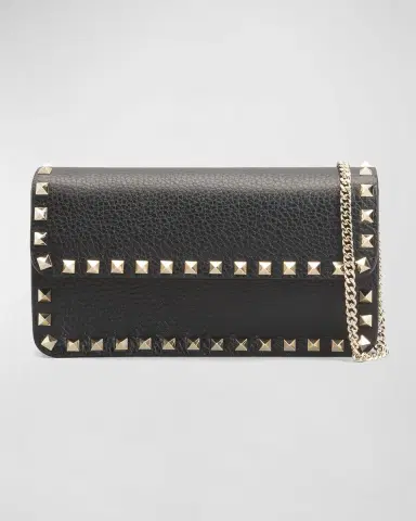 Valentino Garavani Rockstud Pouch Leather Shoulder Bag | Thumbnail 3
