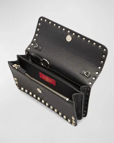 Valentino Garavani Rockstud Pouch Leather Shoulder Bag | Thumbnail 4