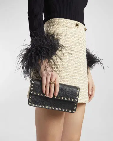 Valentino Garavani Rockstud Pouch Leather Shoulder Bag | Thumbnail 5