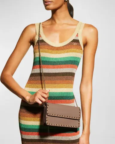 Valentino Garavani Rockstud Pouch Leather Shoulder Bag | Thumbnail 8